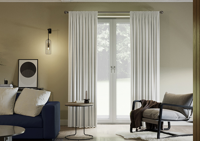 Laura Ashley Candy Stripe, French Navy - Made to Measure Curtains - Image 3